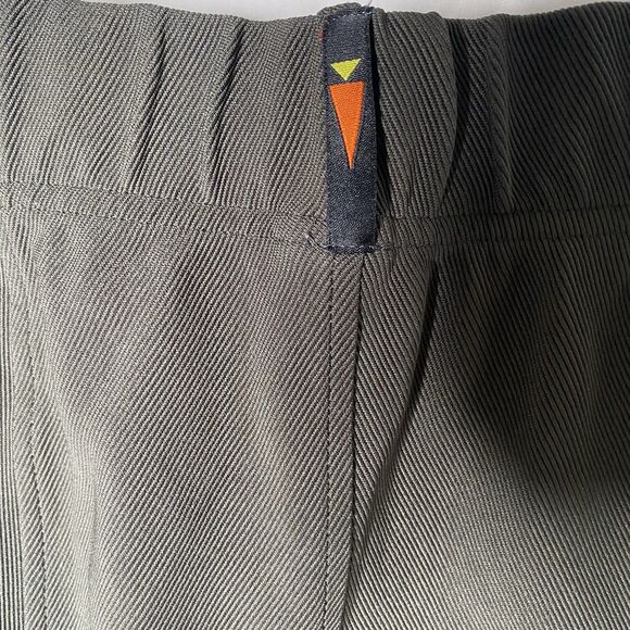 KERRITS Knee Patch Riding Breeches Equestrian Logo Detail Womens 1X Army Green - Picture 10 of 10